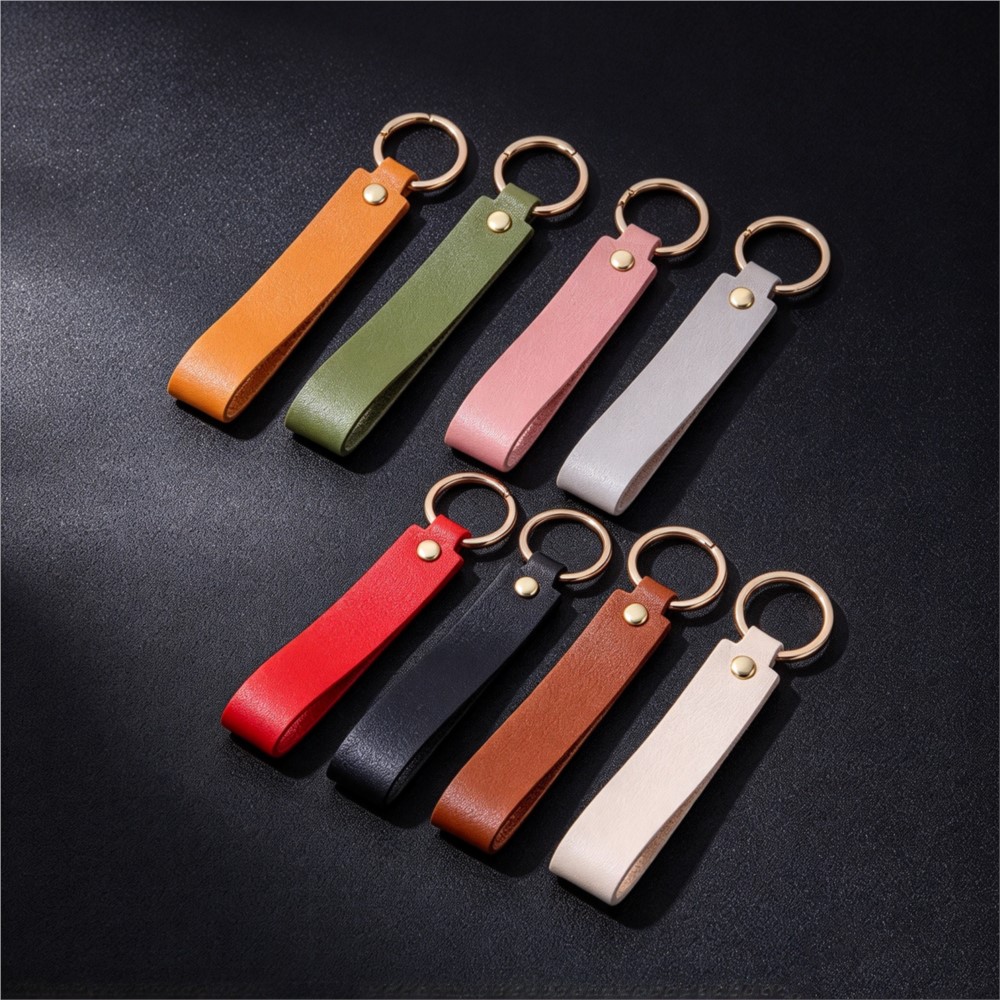 1/5pcs PU Leather Keychain Gif - Leather Wallet Men 评论和价格
