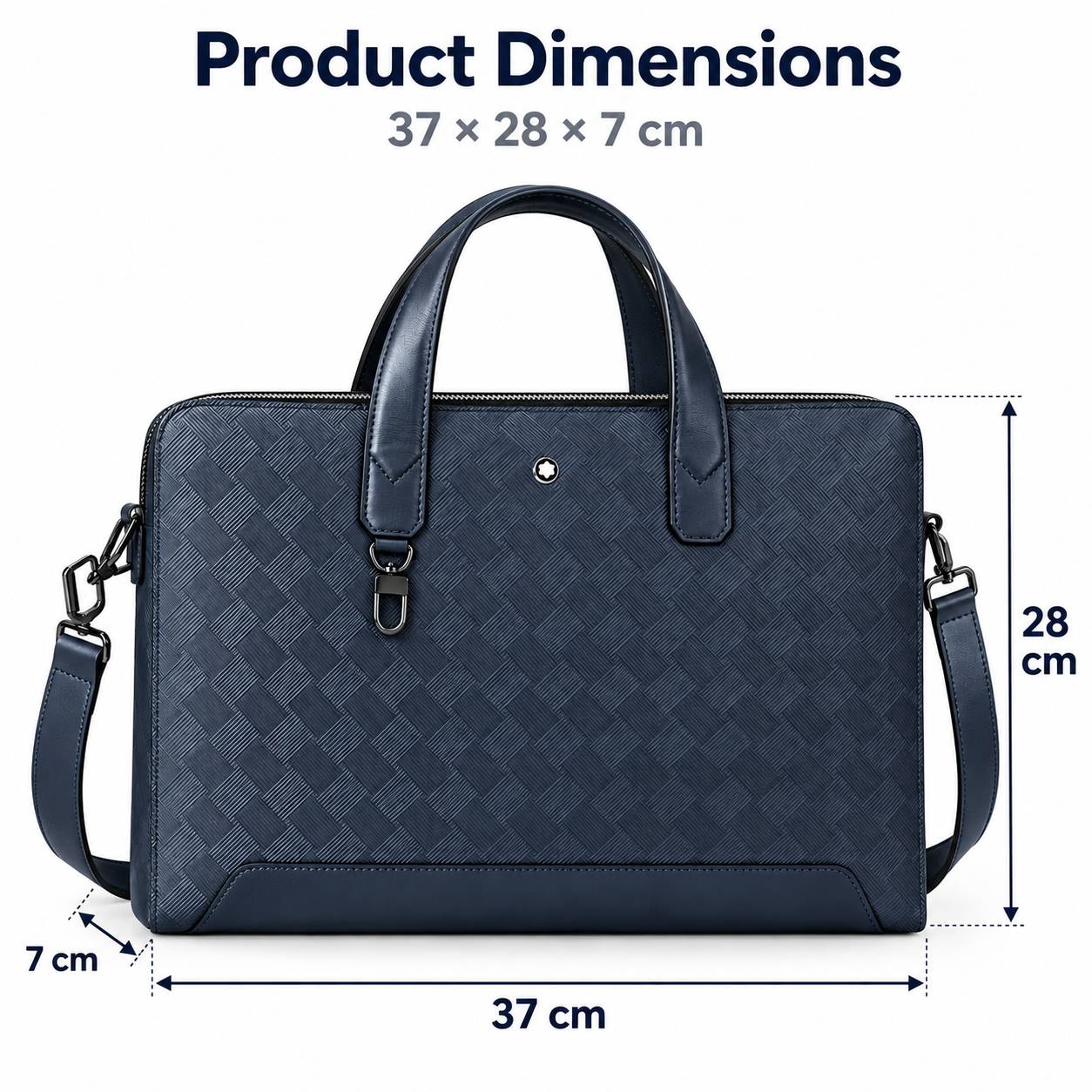 Luxury Men's Slim Business Bri - Leather Briefcase 评论和价格