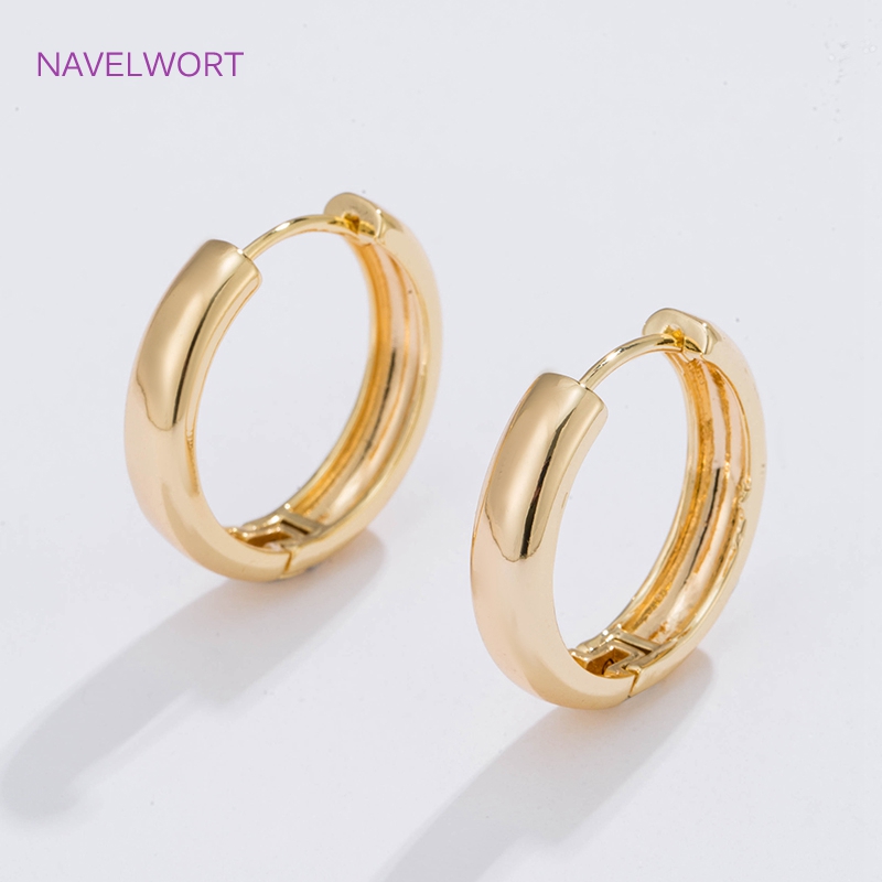 6 Sizes Gold Plated Circle Hoo - Gold Plated Jewelry 评论和价格