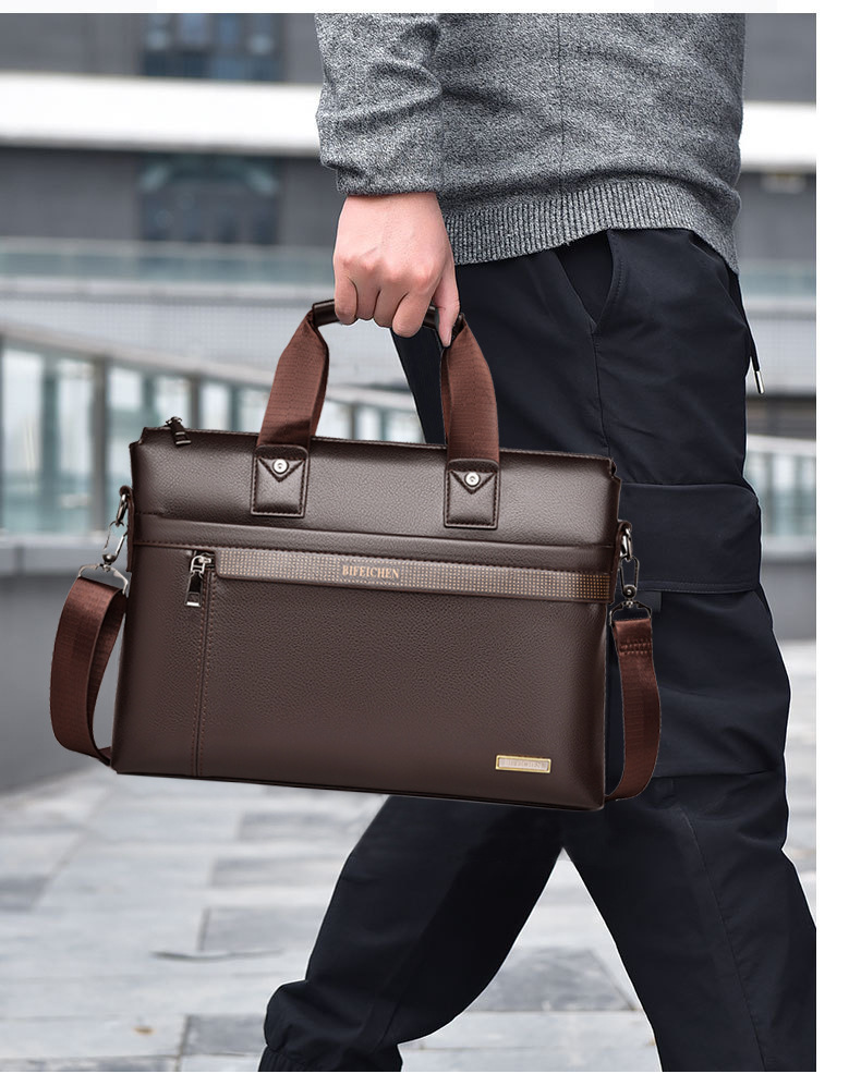 2026 New Luxury Brand Man Hand - Leather Briefcase 评论和价格