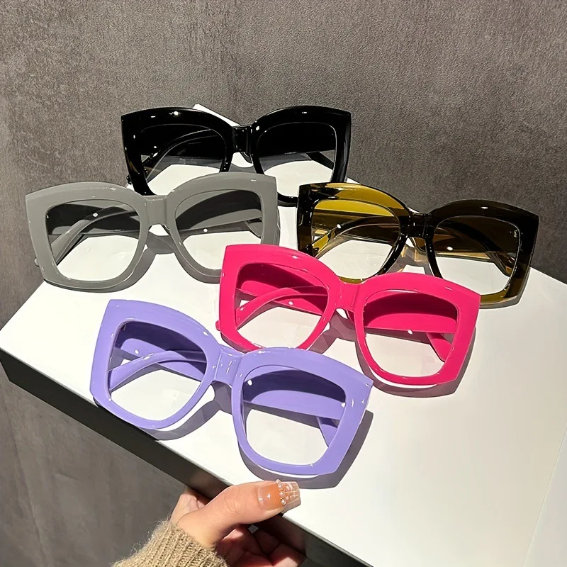 New Fashionable Square Eyeglas - Sunglasses Uv400 评论和价格