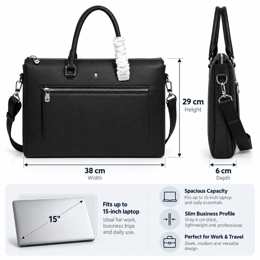 Mens Top-Handle Bags Classic B - Leather Briefcase 评论和价格