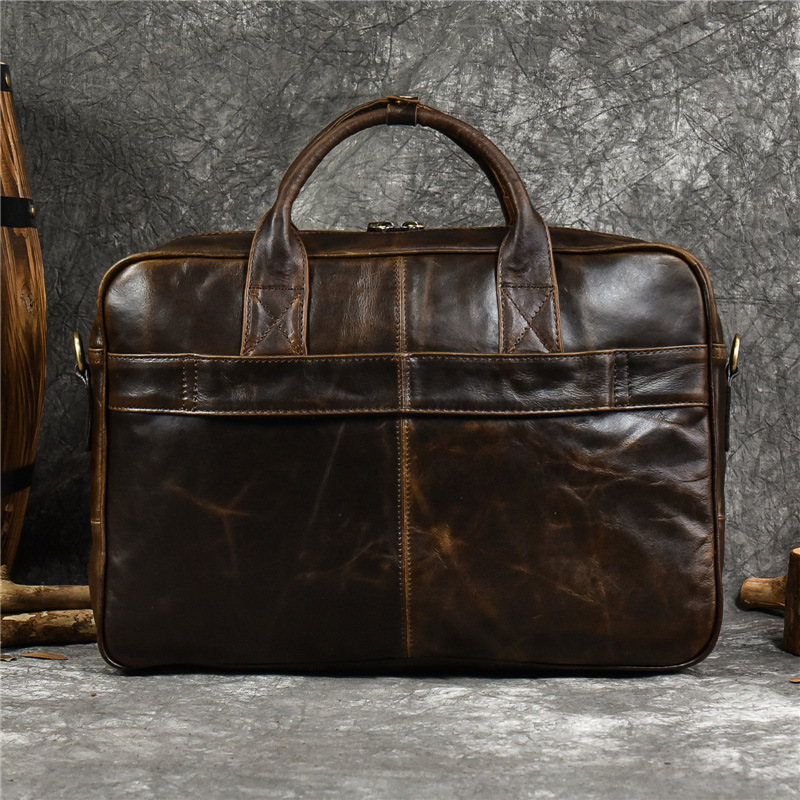 Luxury Genuine Leather Handbag - Leather Briefcase 评论和价格