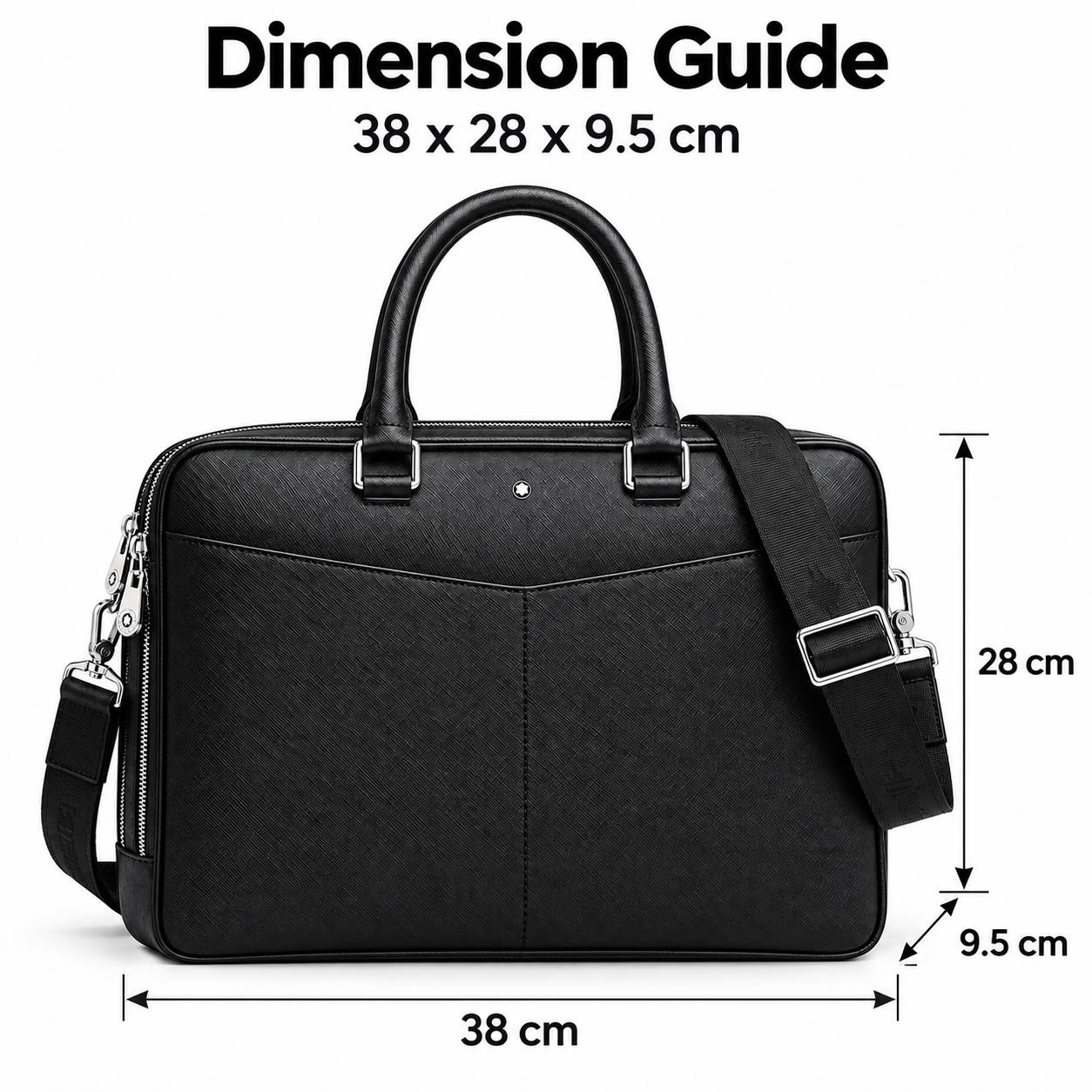 Classic Men Business Briefcase - Leather Briefcase 评论和价格