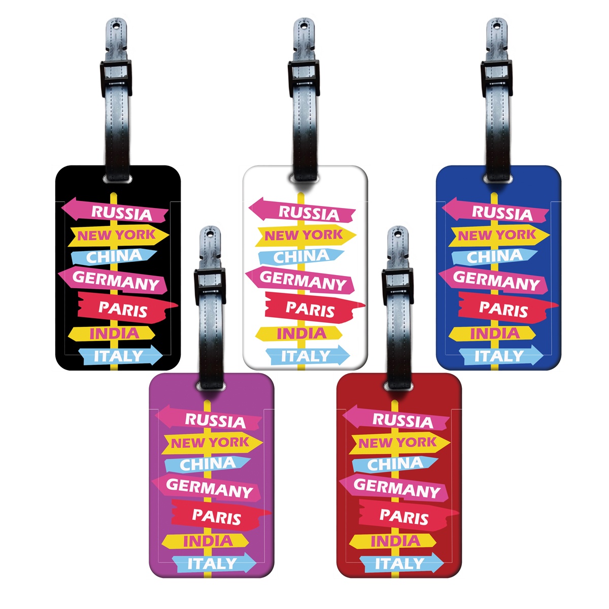 Creative Road Sign Indication  - Travel Luggage Set 评论和价格