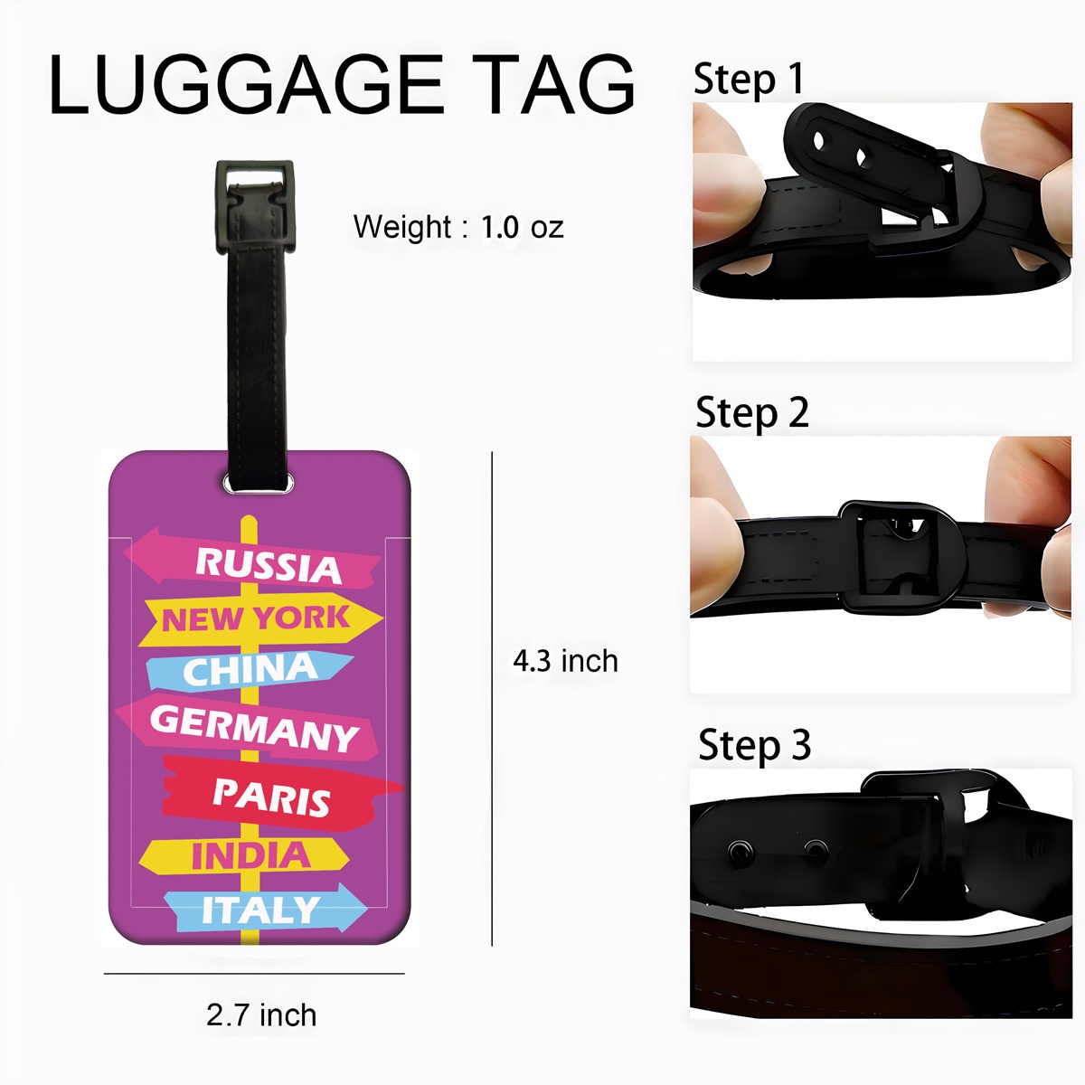 Creative Road Sign Indication  - Travel Luggage Set 评论和价格