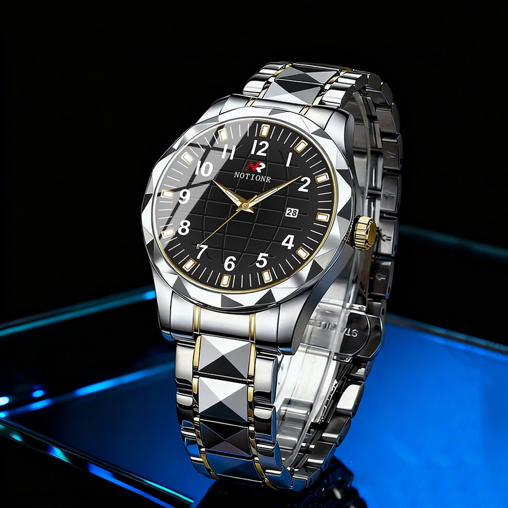 Men Stainless Steel Quartz Wat - Luxury Watch Men 评论和价格