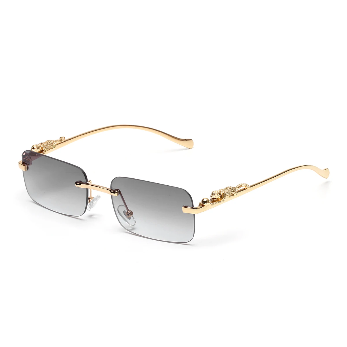 Rimless Sunglasses UV400 Fashi - Designer Sunglasses 评论和价格