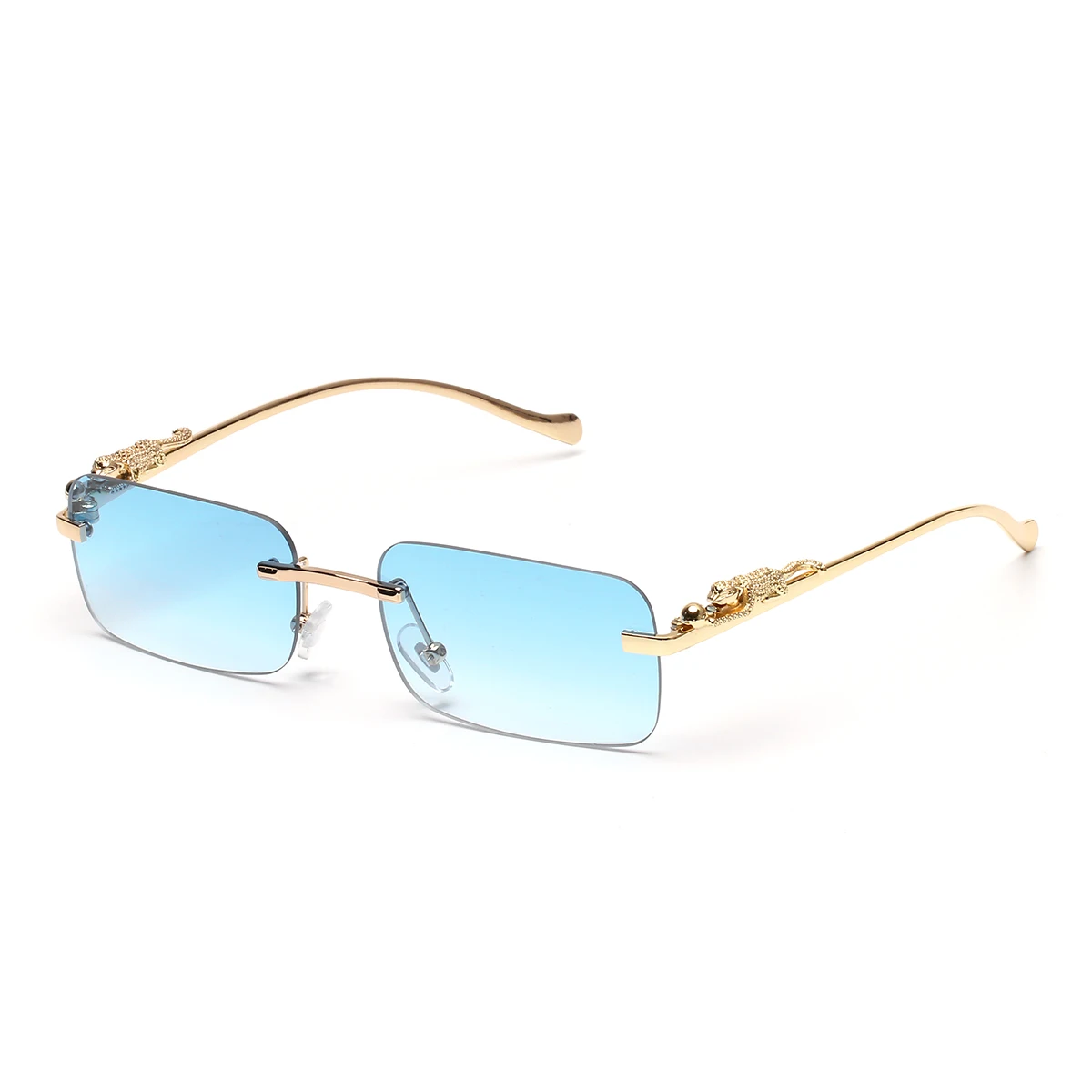 Rimless Sunglasses UV400 Fashi - Designer Sunglasses 评论和价格