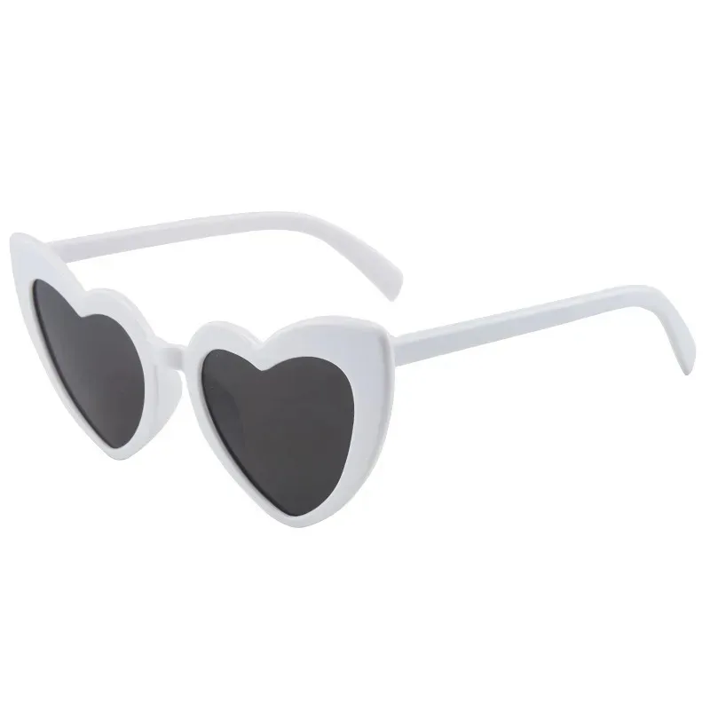 Cartoon White Heart Sunglasses - Sunglasses Uv400 评论和价格