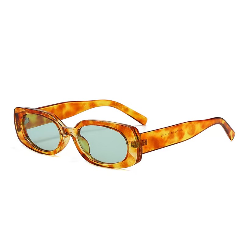 1pcs Light Luxury Rectangle Su - Designer Sunglasses 评论和价格