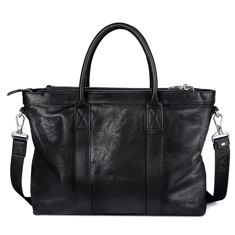 Leather upper cowhide handbag  - Leather Briefcase 评论和价格