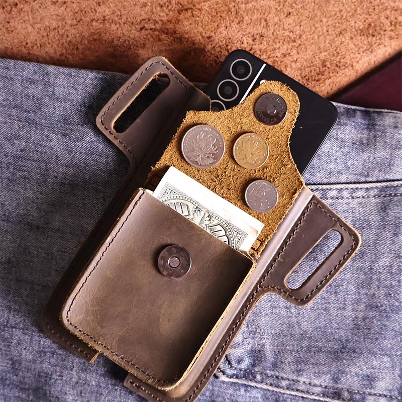 1pcVintage top-grade cowhide f - Leather Wallet Men 评论和价格
