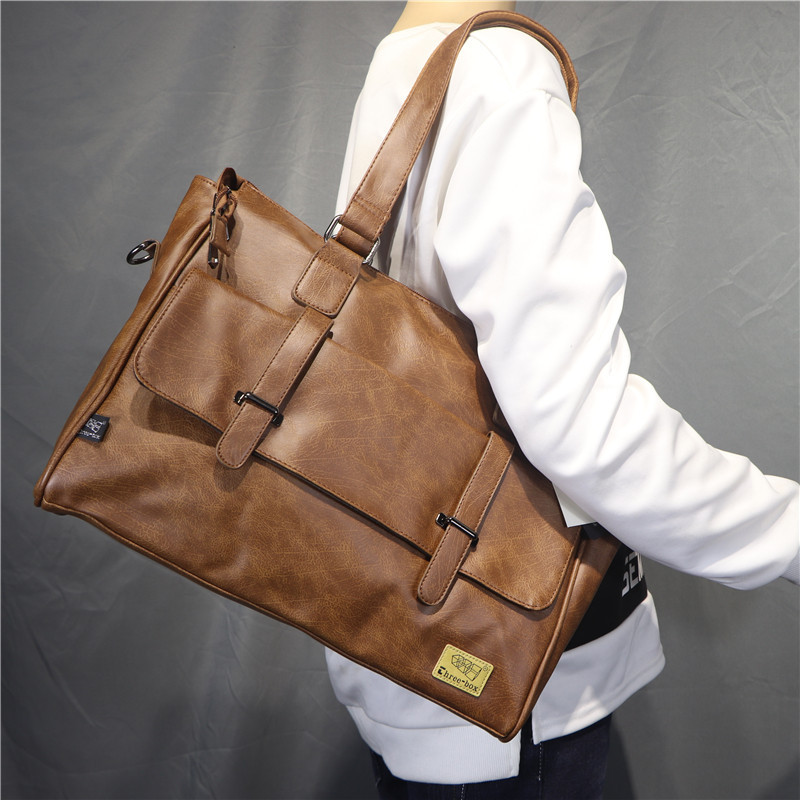 Korean Fashion Designer Leathe - Leather Briefcase 评论和价格