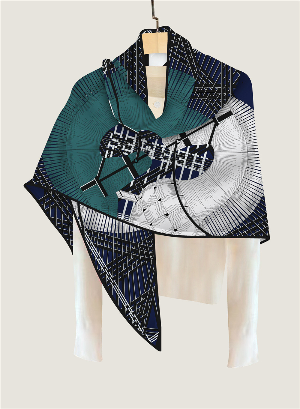 Triangle Shawls Winter Warm Sc - Cashmere Scarf 评论和价格